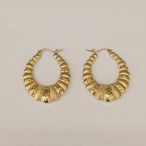 10kt real gold hoop Earring's for women